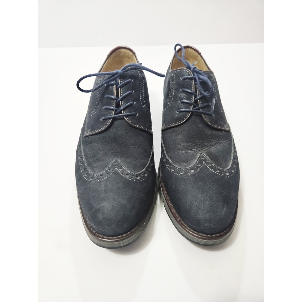 Johnston Murphy J&M 27-2237 Blue Oxford Sheep Skin Casual Shoes Men's Size 10.5M - Picture 2 of 10